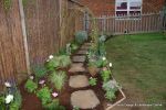 Sensory garden installed at childrens nursery and planted out to allow children to learn more about sight, sound, feel and smell 