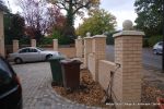 Property was resdential care home ramped pathway was constructed leading from the front of the property to the very rear, retaining walls built with interlocking blocks with added rebar and fresh concrete for strength and faced with house brick, Composite