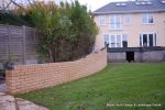 AFTER: New lawns installed and tumbled block paving in graphite grey 