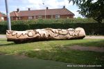 This mighty oak trunk was given a new lease of life with a beautifully carving of a woodland wildlife scene for the children of a school nursery to enjoy for many generations to come.