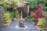 Slate obelisk water feature