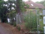 BEFORE: The front of the property was a mess after the building works with rubbish and clay everywhere 