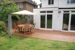 Softwood decking stained to look like expensive Hardwood decking 