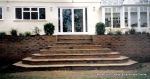 Retaining brick wall for block and beam floor to allow for under patio  storage