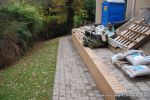 Double brick walls & pillars using matching brick to property with brick on edge to finish