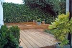 Split level Balau hardwood decking with inset LED lights