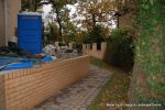 Double brick walls & pillars using matching brick to property with brick on edge to finish