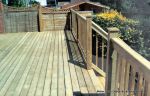 Timber decking, Balustrade and cladding, Timber steps were constructed for a drop of some 20 feet  