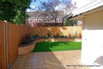 Patio constructed using Marshalls Saxon paving 