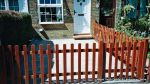 New treated picket fence supplied and installed