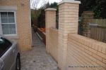 Double brick walls & pillars using matching brick to property with brick on edge to finish