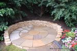 Sandstone circle seating area