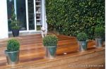 Split level Balau hardwood decking with inset LED lights