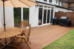 Softwood decking stained to look like expensive Hardwood decking 